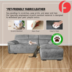 Murah L-Shaped Sofa in 48 Colour - w/ PetFriendly Options