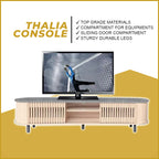 Thalia Series 2 Premium TV Console with Compartment/Drawer Storage