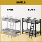 Laura Single Metal Bunk Bed Frame or Loft Bed Style in 2 Colour - with Mattress
