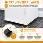 KIERA File Cabinet Office with Lock Pedestal Mobile Storage Cabinet with Wheels 3 Colours
