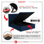 OrthoCoil Rozzy 14" SBD Storage Bed Pet Friendly Scratch-Resistant Fabric - With Mattress Add-On