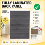 Hans 4FT/5FT/6FT 2-Door Sliding Door Wardrobe CARB-P2 Certified in White Wash or Black
