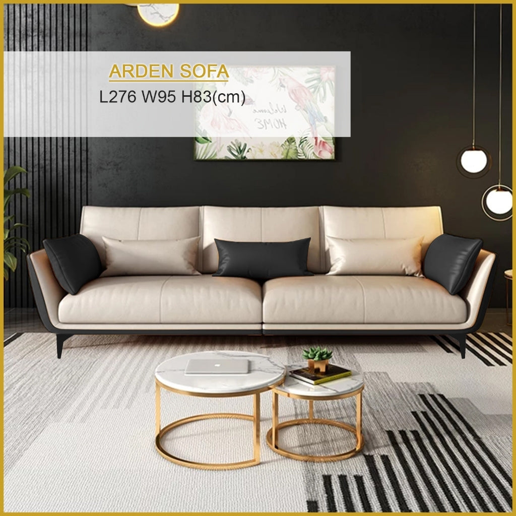 Arden 1/2/3/4 Seater Fabric / Faux Leather Sofa & Ottoman with Pet-Friendly Options