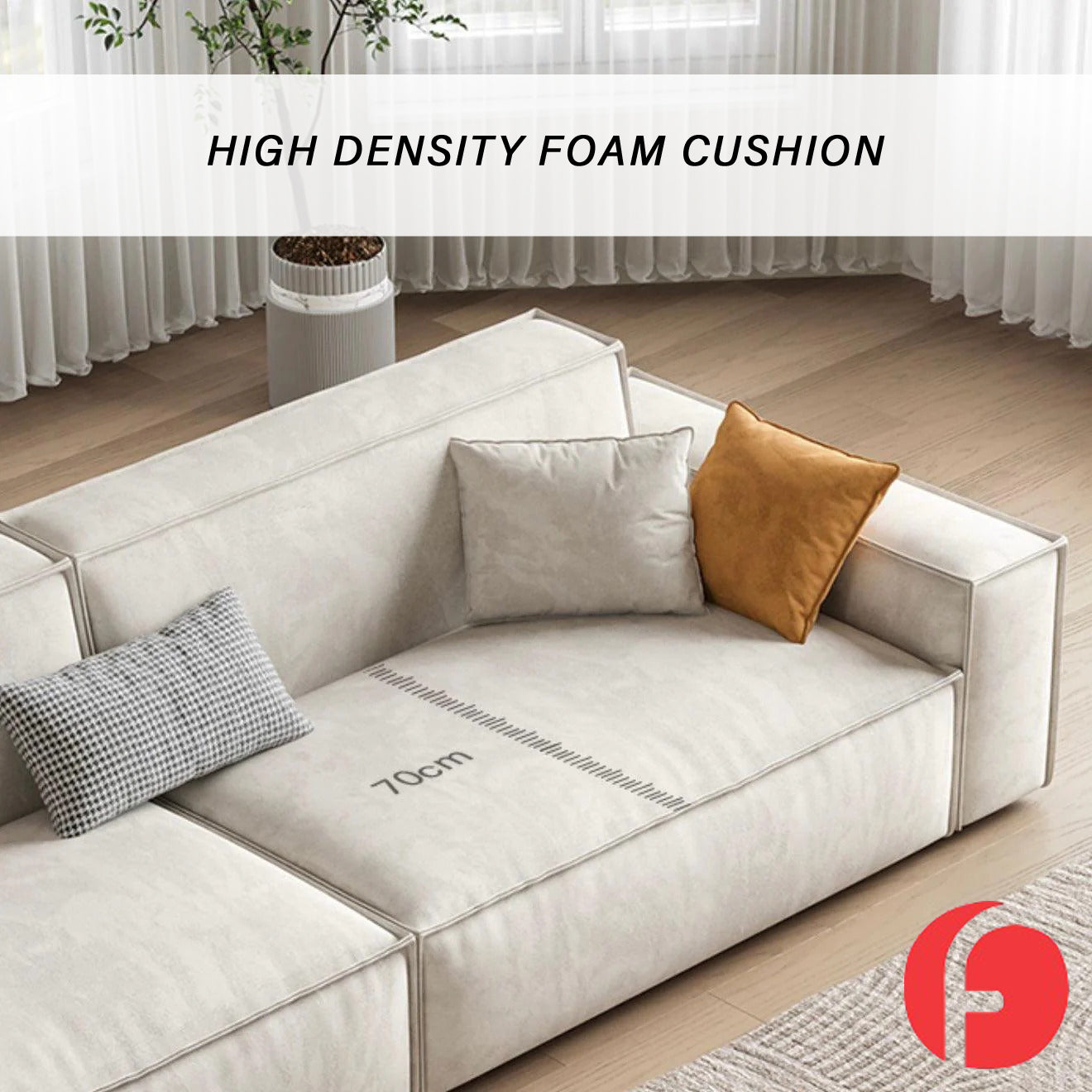 Ailean 1/2/3/4-Seater Sofa with Stool in 47 Colour - w/ PetFriendly Scratch Resistant Option