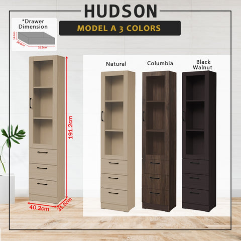 Image of Hudson Series Open Shelves Display Cabinet Bookshelf Storage in 9 Models