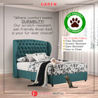 Garen Divan Bed Frame Pet Friendly Scratch-Resistant Fabric - With Mattress Add On