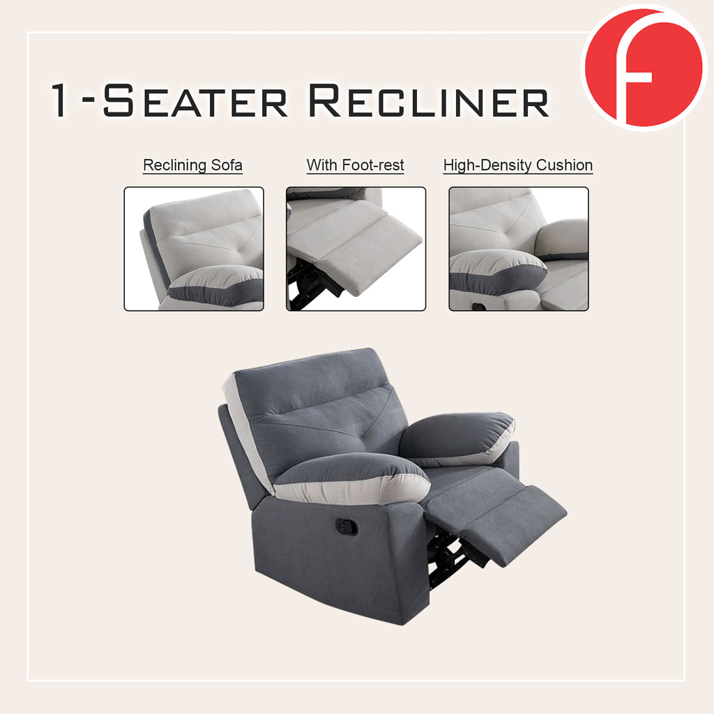 Tanji 1S Recliner 2S/3S Sofa and Coffee Table with Stool Set - PetFriendly in 2 Colours