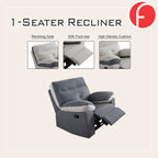 Tanji 1S Recliner 2S/3S Sofa and Coffee Table with Stool Set - PetFriendly in 2 Colours