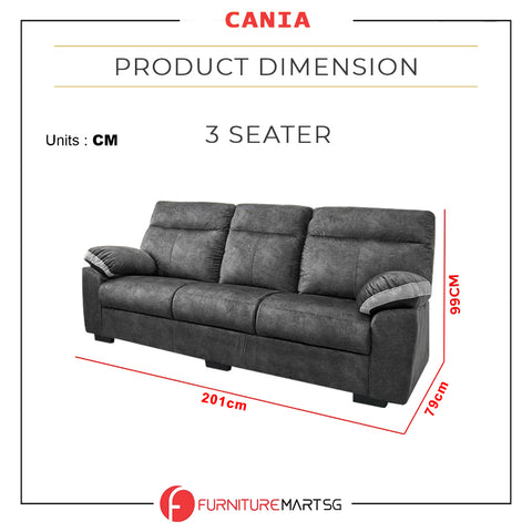 Image of Cania 2/3-Seater Sofa Fabric ZigZag Spring and Pocket Spring Sofa - Pet-Friendly Option