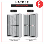 Haidee Series 2-Door Sliding Door Wardrobe in 5 Colors 7 Door Designs