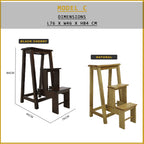 Sala Modern Solid Wood Step Chair N-Step Chair / Foldable Step Stool in 3 Models