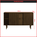 VENTI Console Table Cabinet Sideboard Cabinet Made with Solid Wood with Drawers 2 Colors
