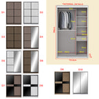 Frankfurt Series 4FT 2-Door Sliding Door Wardrobe in 50 Models Available
