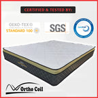 Orthocoil 10" Posture Plush Euro Top Mattress Bonnell Spring Mattress - All Size