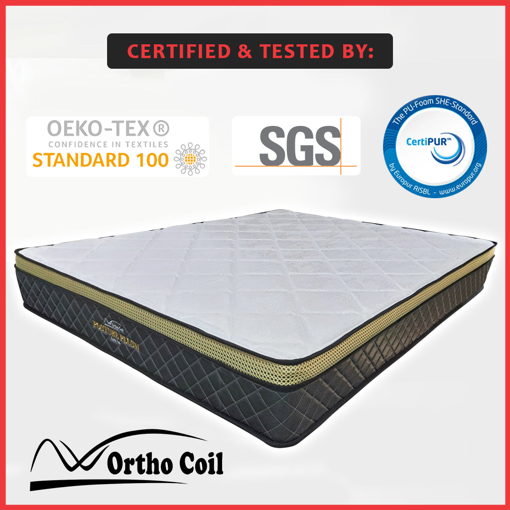 Orthocoil 10" Posture Plush Euro Top Mattress Bonnell Spring Mattress - All Size