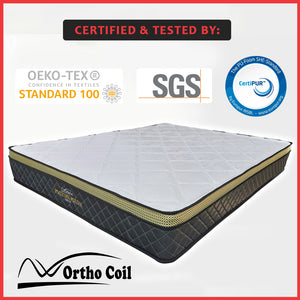 Orthocoil 10" Posture Plush Euro Top Mattress Bonnell Spring Mattress - All Size