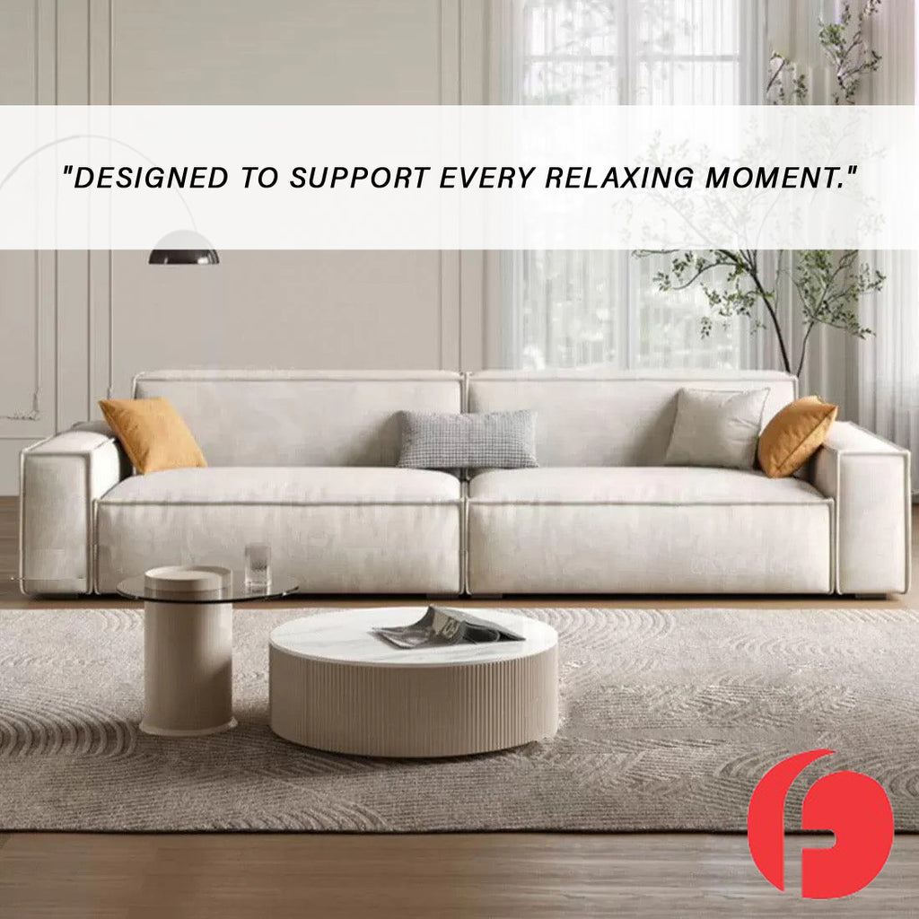 Ailean 1/2/3/4-Seater Sofa with Stool in 47 Colour - w/ PetFriendly Scratch Resistant Option