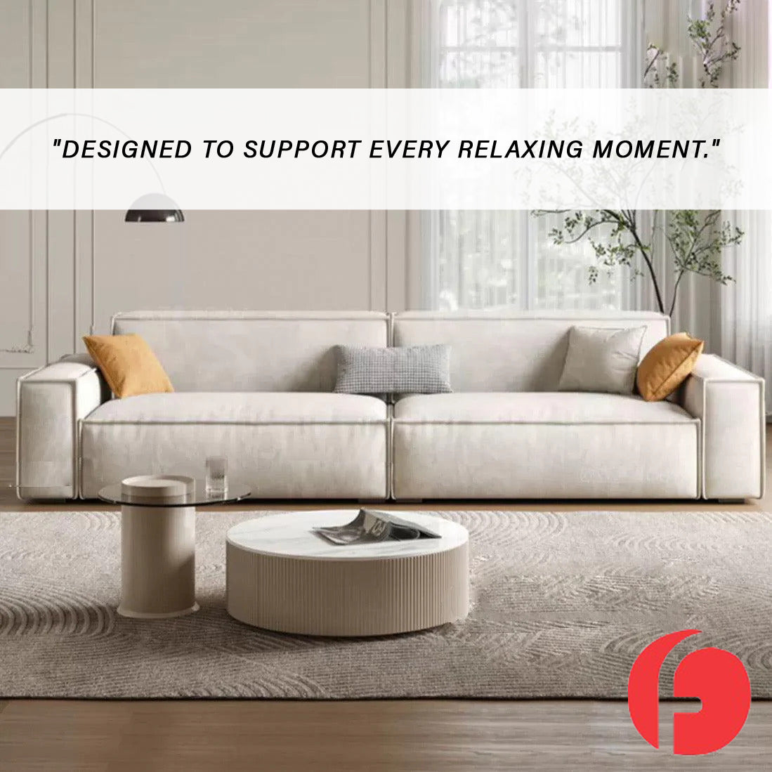 Ailean 1/2/3/4-Seater Sofa with Stool in 47 Colour - w/ PetFriendly Scratch Resistant Option
