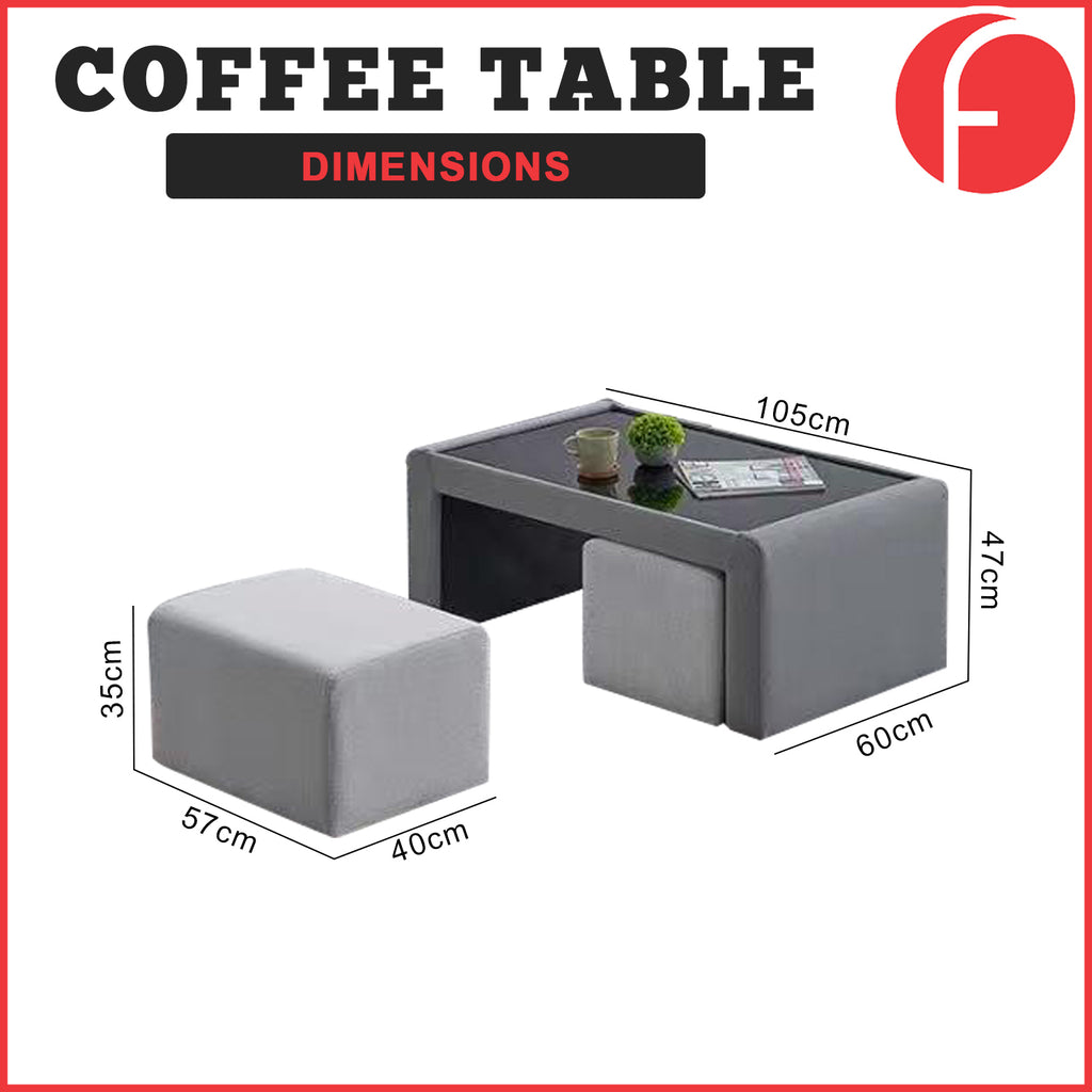 Rissa L-Shaped Big Corner Sofa Set PetFriendly Scratch-Resistant with Coffee Table