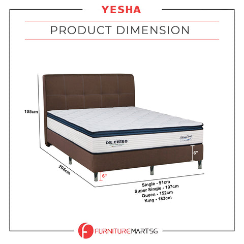 Image of DR CHIRO Yesha Divan Bed Fabric/Faux Leather in 3 Colours All Sizes Available - With Mattress Add-On