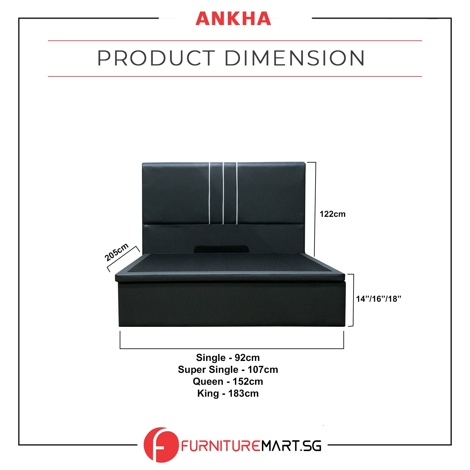 Diomire Ankha 14"/16"/18" SBD Storage Bed Pet Friendly Scratch-Resistant Fabric 16 Colours -With Mattress Add-On