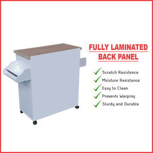 Kiriko Series 2 Low Kitchen Cabinet In White Colour