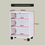 Gemma Shoe Cabinet CARB-P2 Certified Board Fully Laminated Back Panel in 2 Colours