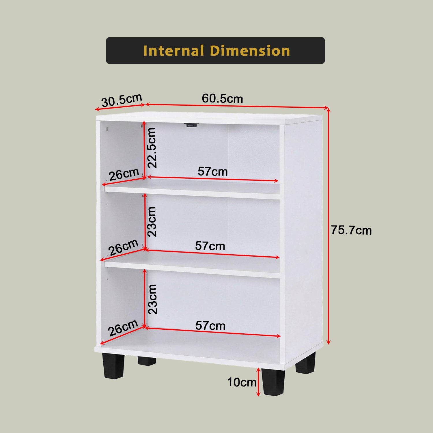 Gemma Shoe Cabinet CARB-P2 Certified Board Fully Laminated Back Panel in 2 Colours
