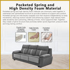 Cormac 1/2/3-Seater High Back Sofa 47 Colour - w/ PetFriendly Fabric/Leather Option