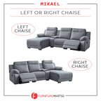 Drazie L-shaped Reclining Sofa Pocketed Spring & Coffee Table in Claw Resistant Pet-Friendly Fabric/Leather