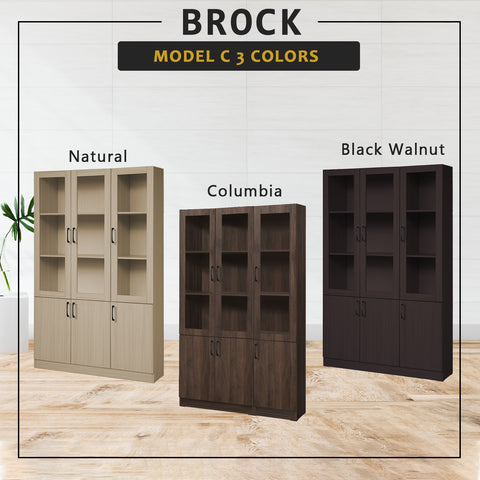 Image of Brock Series Open Shelves Display Cabinet Bookshelf Storage in 3 Colours