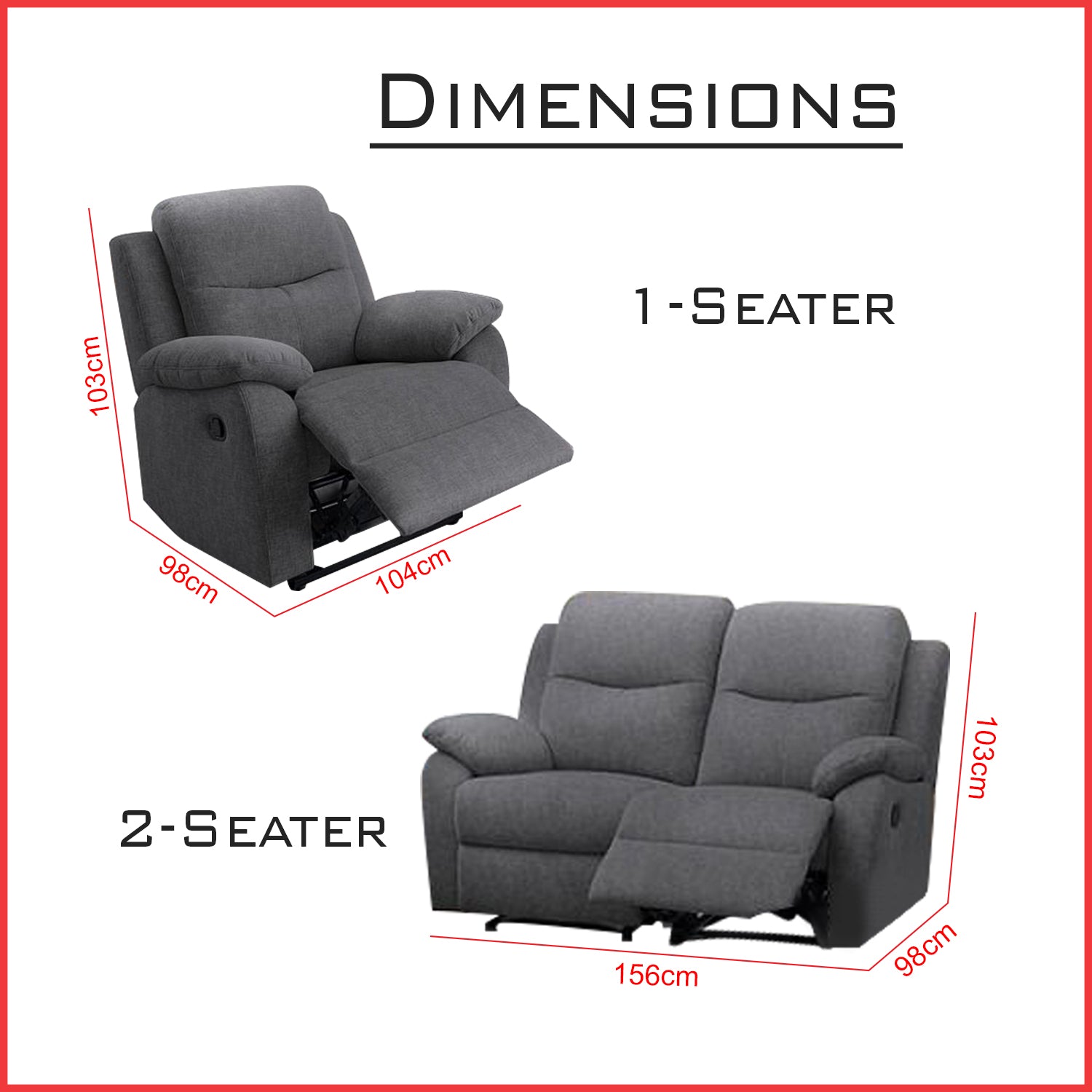 Umiye 1S/2S/3S Sofa Water Repellent Sofa in Grey PU Leather/Water Repellent Fabric