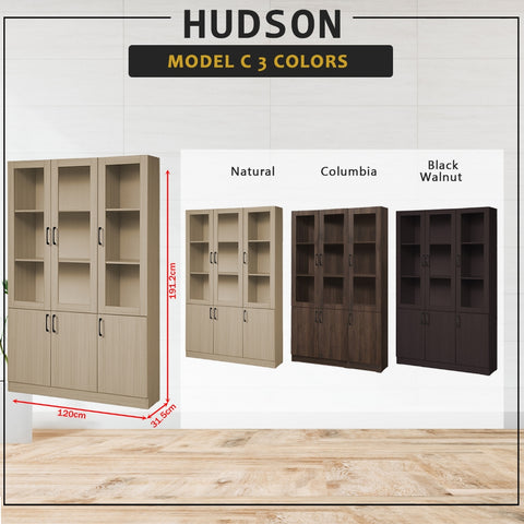 Image of Hudson Series Open Shelves Display Cabinet Bookshelf Storage in 9 Models