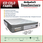 Orthocoil 12" Sleep Sanctuary Ice-Cold Fabric Mattress Pocketed Spring Mattress