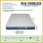 Orthocoil HEIQ Viroblock Anti Bacterial Mattress Pocket Spring - All Sizes Available