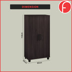 Ishani Shoe Cabinet Soft Closing Fully Laminated Back Panel Thick Particle Board