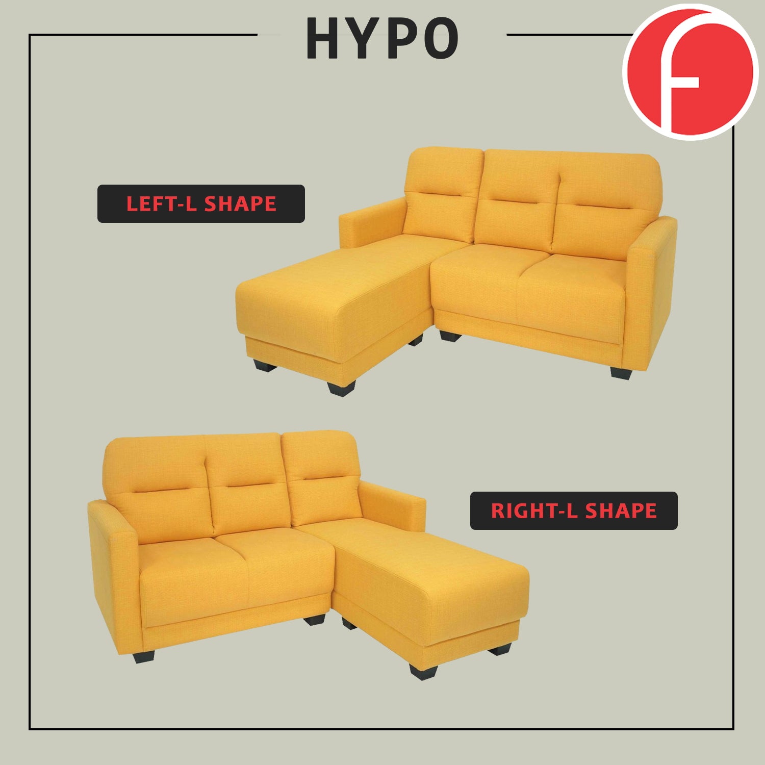 Hypo Sofa Set in 47 Colour -w/ PetFriendly Fabric/Leather