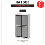 Haidee Series 2-Door Sliding Door Wardrobe in 5 Colors 7 Door Designs