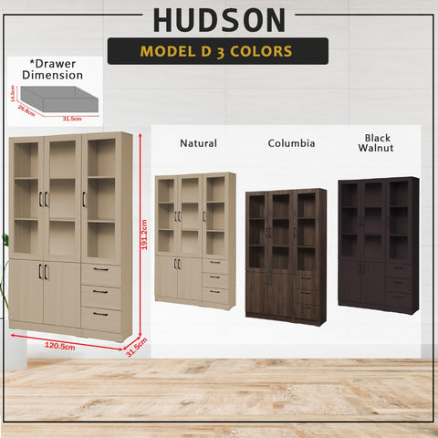 Image of Hudson Series Open Shelves Display Cabinet Bookshelf Storage in 9 Models