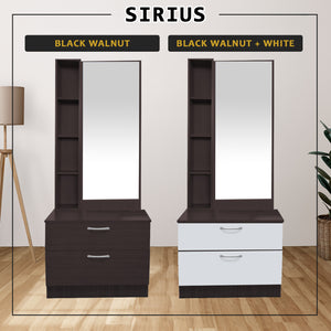 Sirius Dressing Table With Free Stool Laminated Smooth Gliding Drawer In 6 Colours