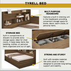 Tyrell Storage Bed / Fully Laminated Eco Board in 4 Colour - w/ Mattress Option