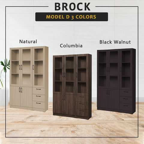 Image of Brock Series Open Shelves Display Cabinet Bookshelf Storage in 3 Colours