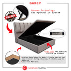 OrthoCoil Garcy Storage Bed Frame Pet Friendly Fabric/Faux Leather - With Mattress Option