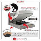 Lewyn Storage Bed Frame with Drawers - PetFriendly Scratch Resistant Option