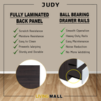 Judy Series Open Shelves Display Cabinet Bookshelf Storage in 3 Colours