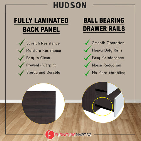 Image of Hudson Series Open Shelves Display Cabinet Bookshelf Storage in 9 Models