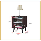 Arius Bedside Table Side Table in Fully Laminated Finish in 6 Colours