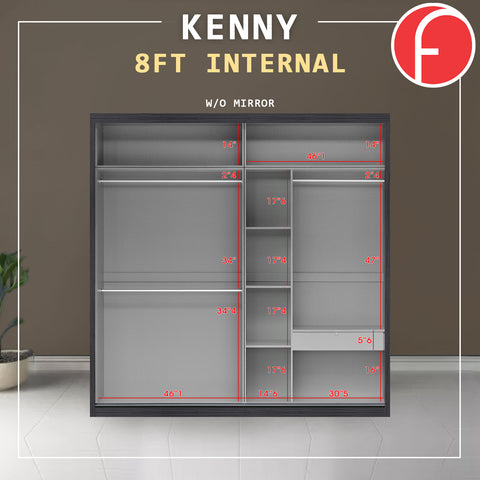 Image of Kenny Series Door B - 4FT-8FT Sliding Door Wardrobe