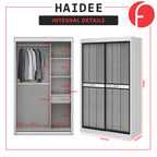 Haidee Series 2-Door Sliding Door Wardrobe in 5 Colors 7 Door Designs