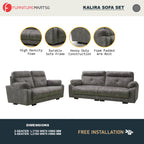 Kalira Series 2-Seater + 3-Seater Sofa Set Premium Pet-Friendly Fabric
